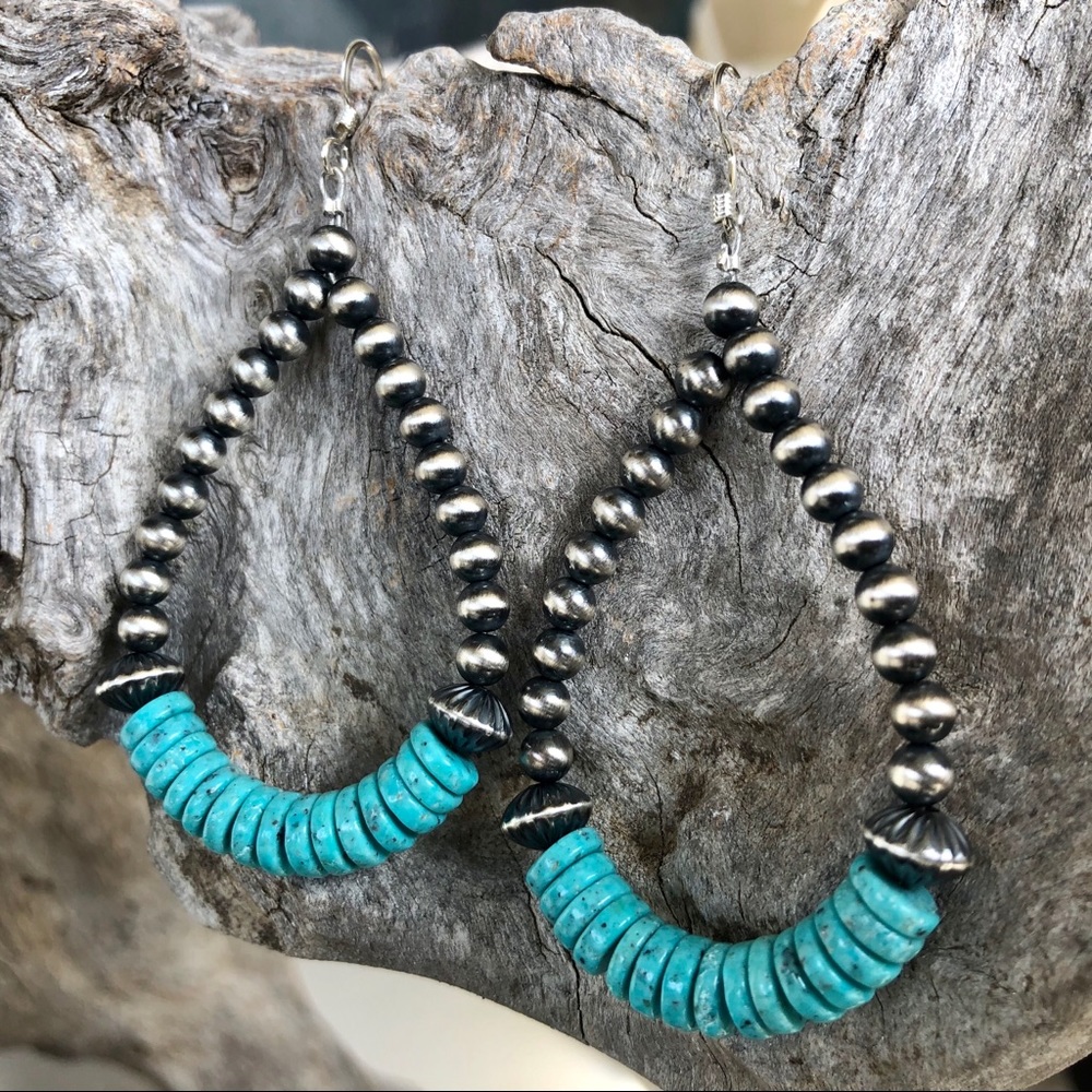 SOLD‼️Southwestern Blue Turquoise Desert Pearl Loo